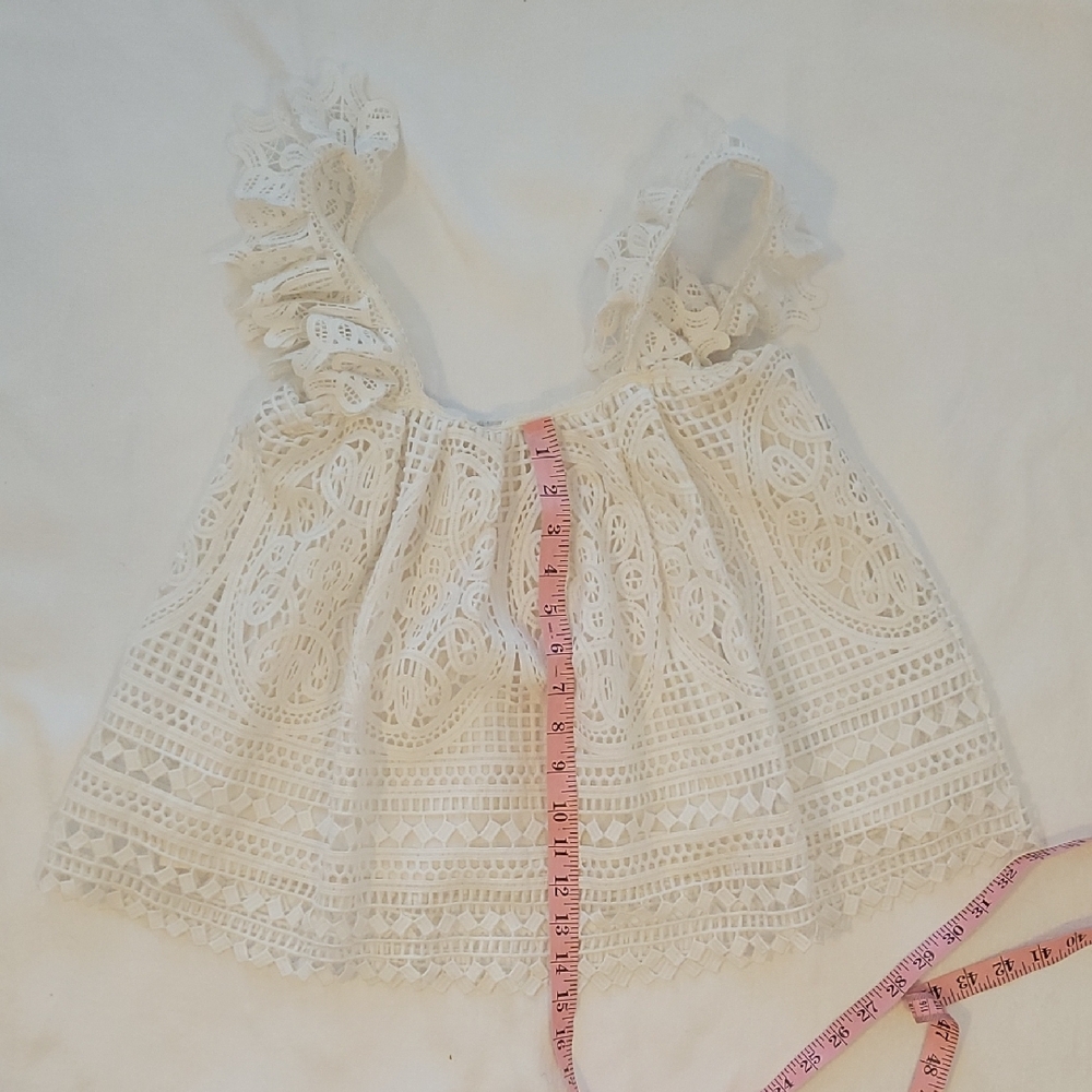 eri+ali White Lace Sleeveless Top - Picture 4 of 6
